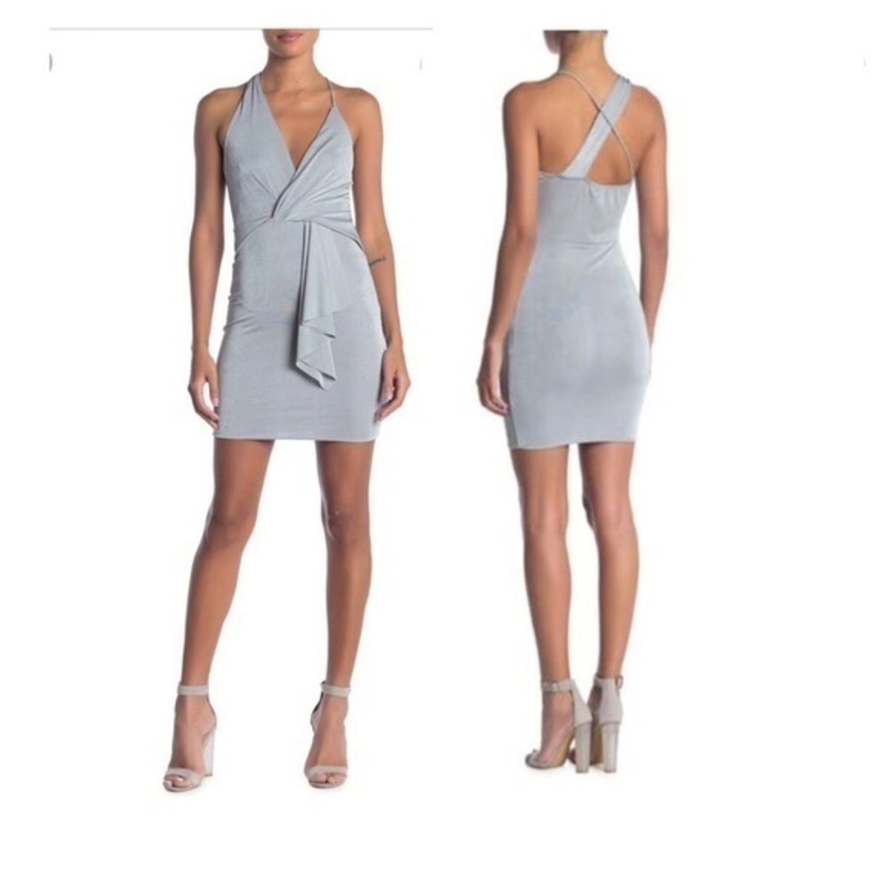 Asymmetrical Crisscross Strap Mini dress - NWOT